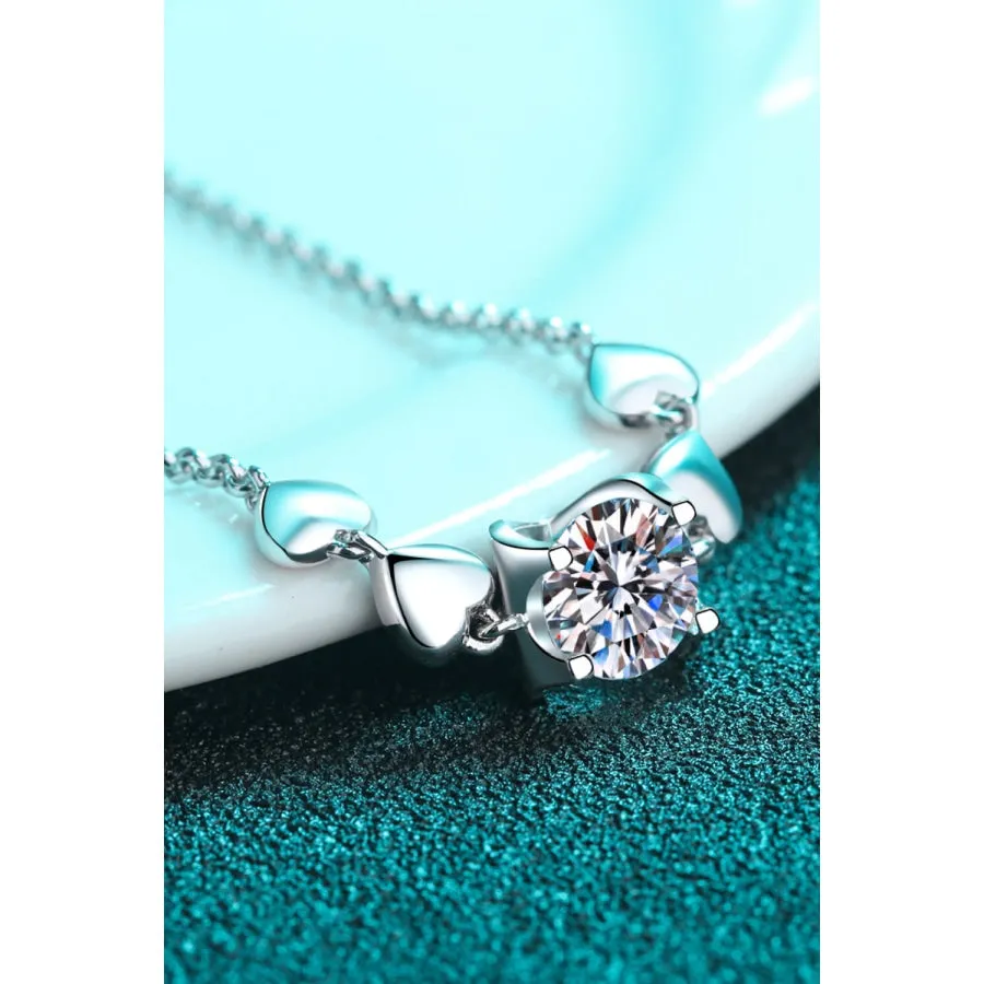 1 Carat Moissanite Heart Bracelet