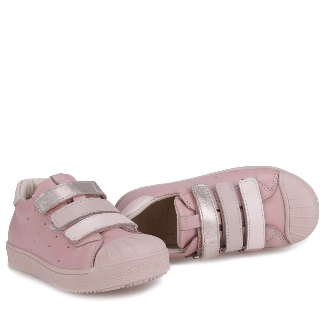 (2804-2/2805-2) Low Bumper Trainers Pink velcro