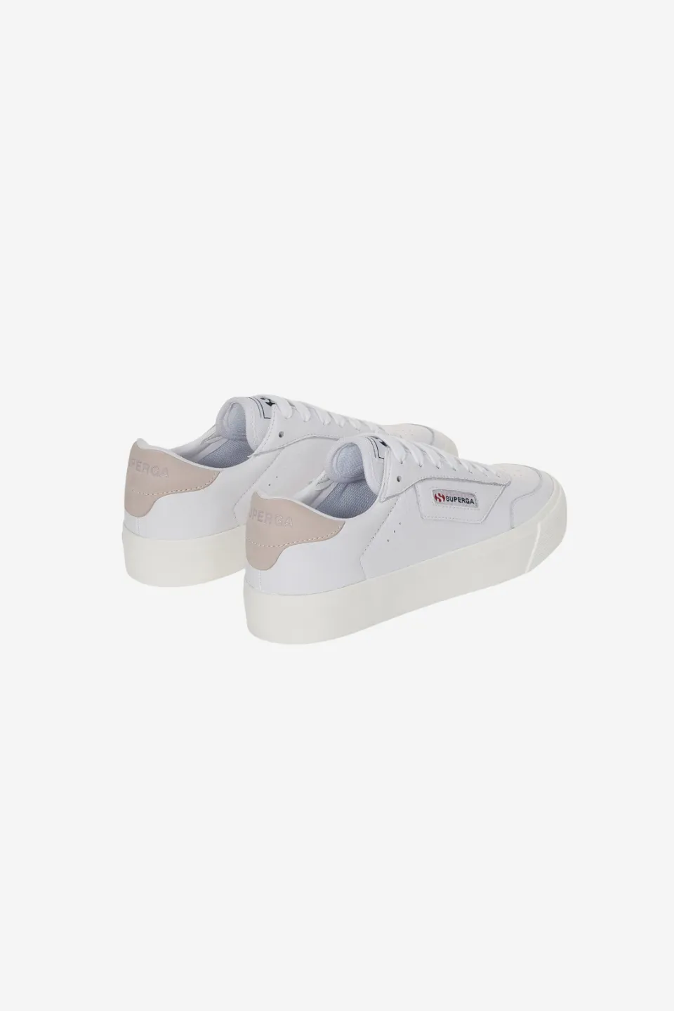 3843 All White Leather Sneaker