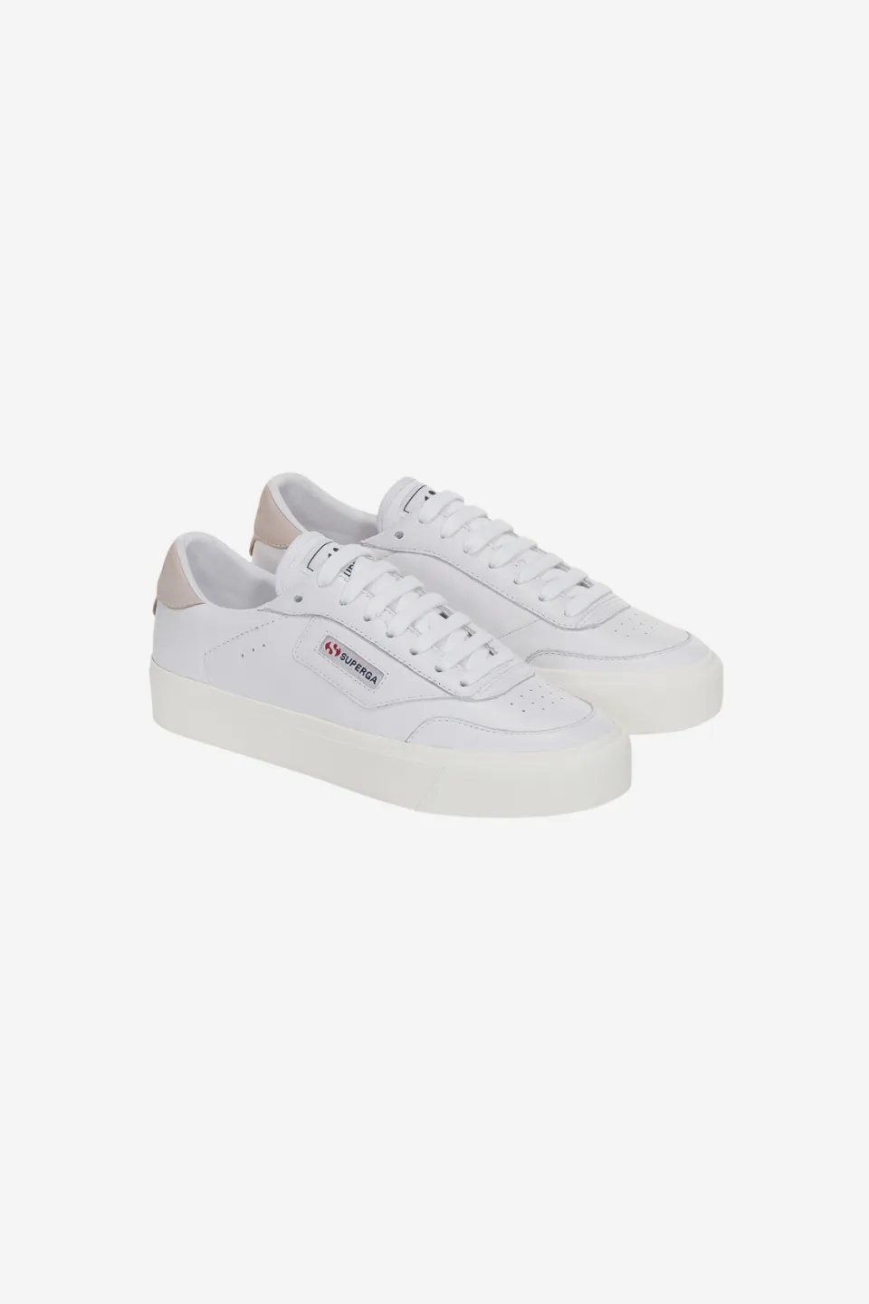 3843 All White Leather Sneaker