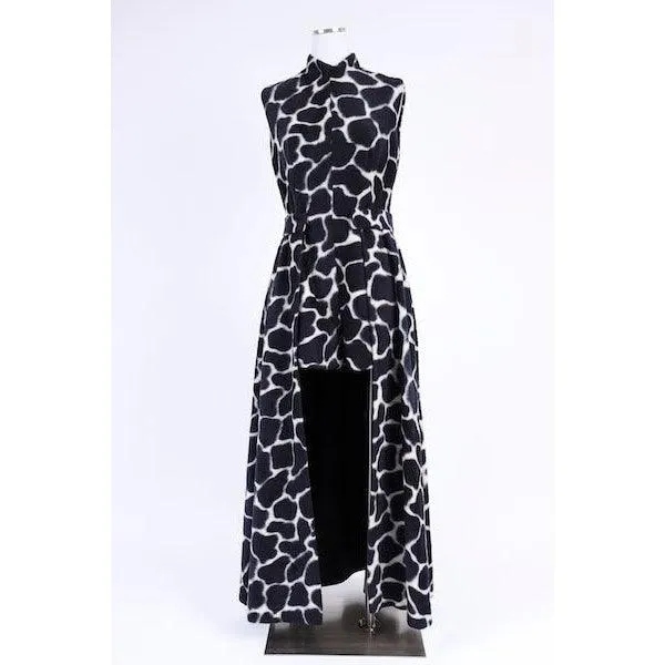 60's Giraffe Romper and Maxi Skirt | Size M/L