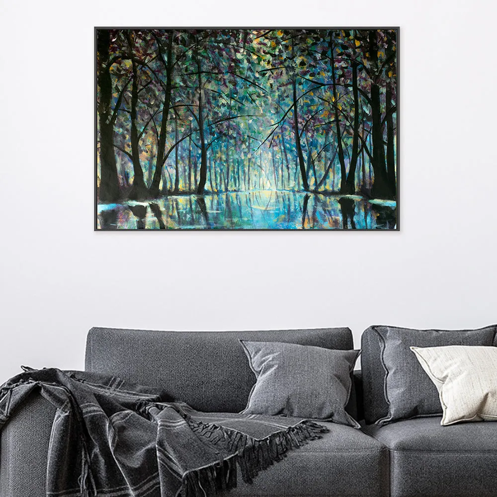 A Forests Reflection, Style B, Hand-Painted Canvas