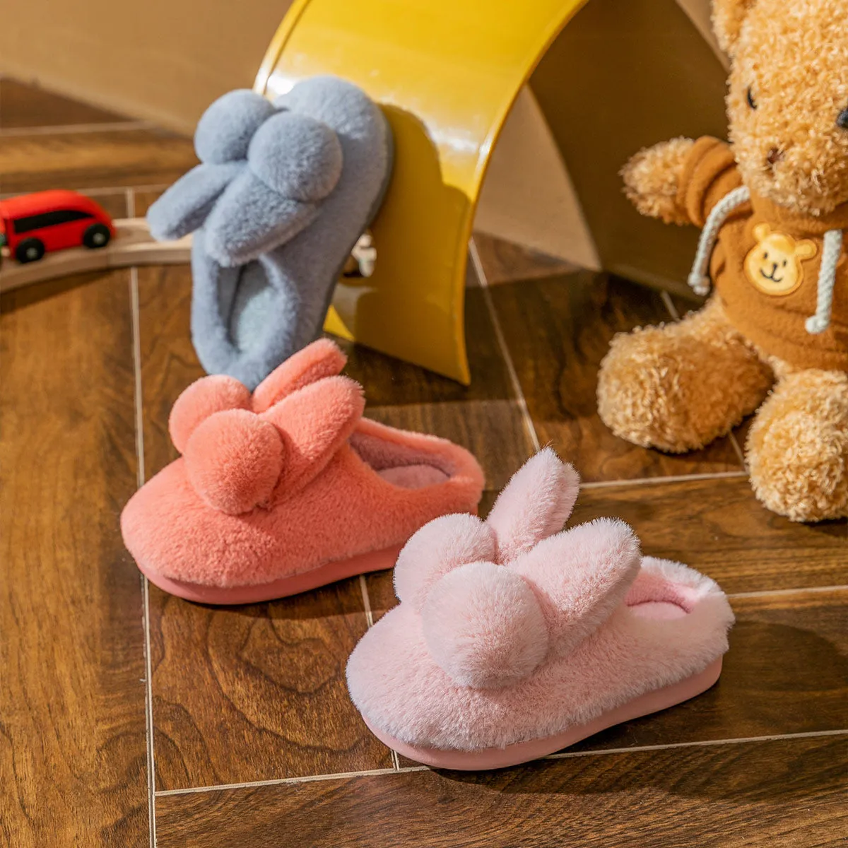 Adorable Cruelty-Free Bunny Fluffy Slippers