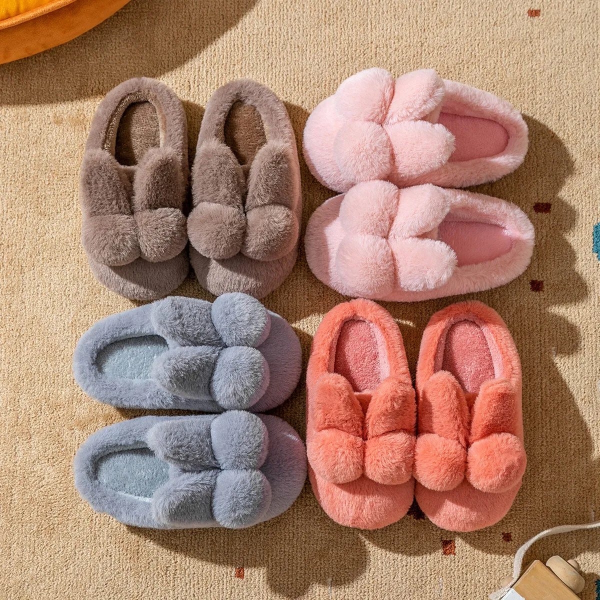 Adorable Cruelty-Free Bunny Fluffy Slippers