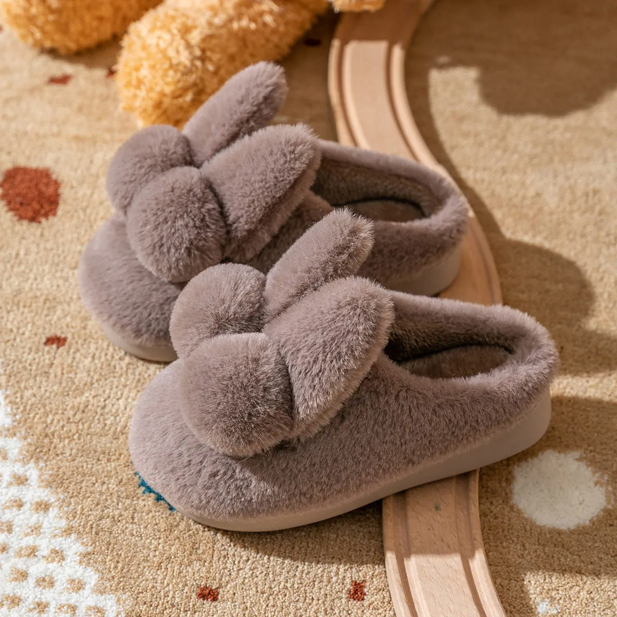 Adorable Cruelty-Free Bunny Fluffy Slippers