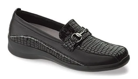 Aetrex Women's E250 Laura Medium Alligator Slip-on