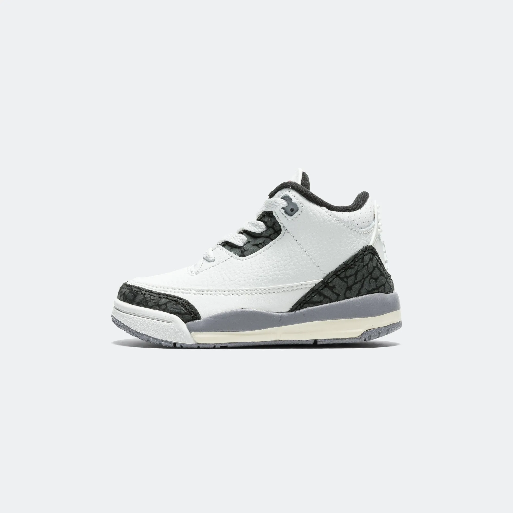 Air Jordan 3 Retro (TD) - Summit White/Fire Red-Cement Grey