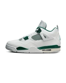 Air Jordan 4 Retro - White / Oxidized Green / Neutral Grey