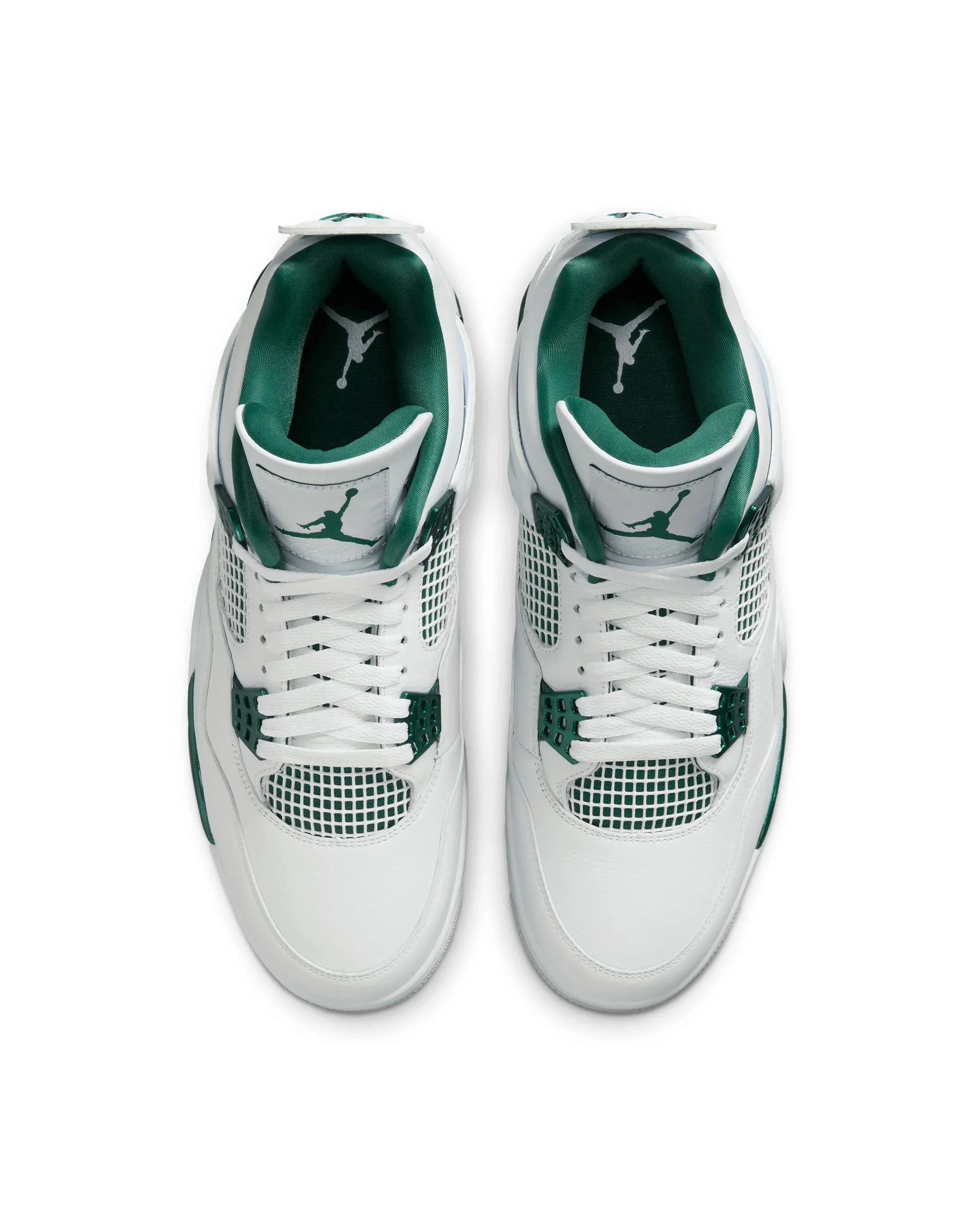 Air Jordan 4 Retro - White / Oxidized Green / Neutral Grey