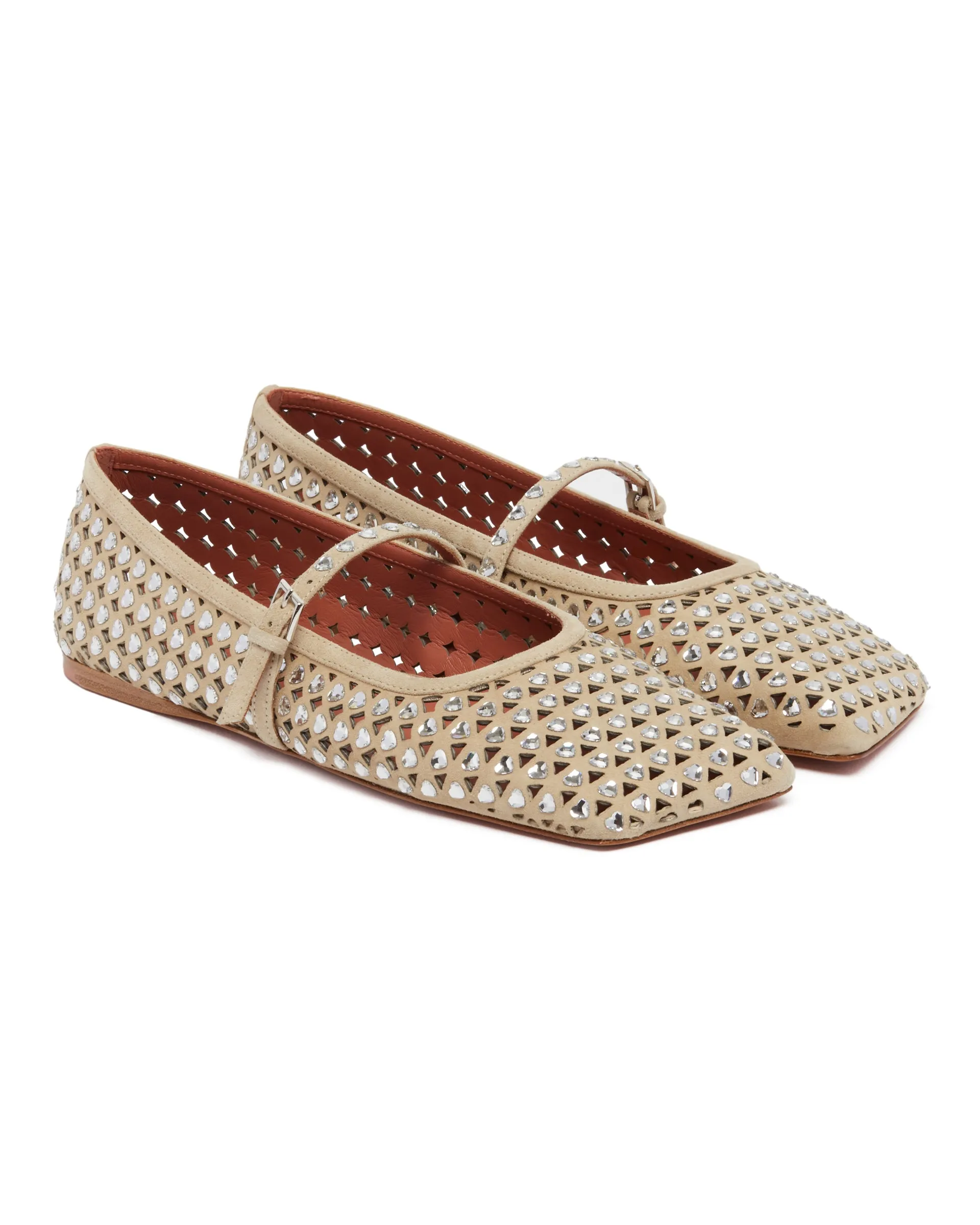 Ane Beige Heart Flats