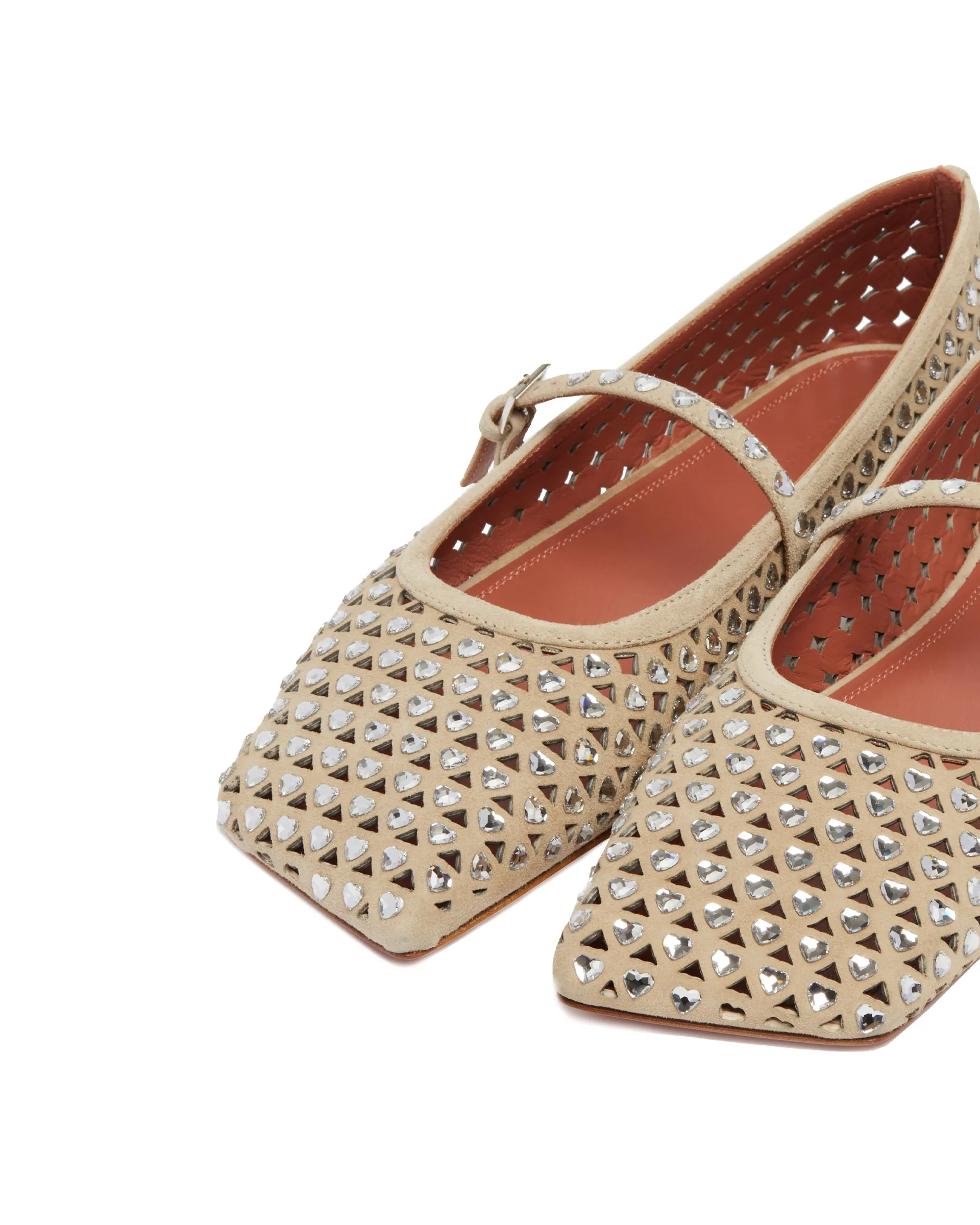 Ane Beige Heart Flats