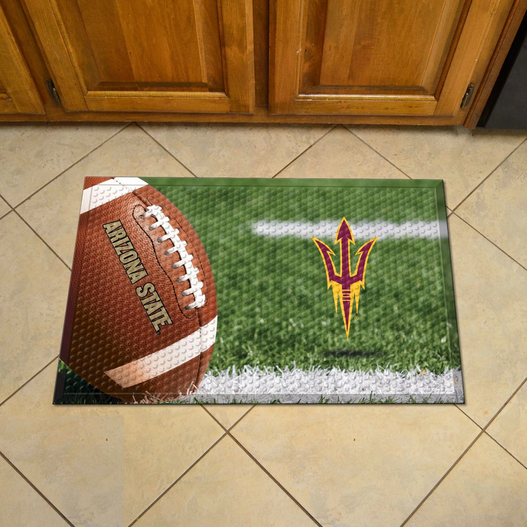 Arizona State Sun Devils Rubber Scraper Door Mat