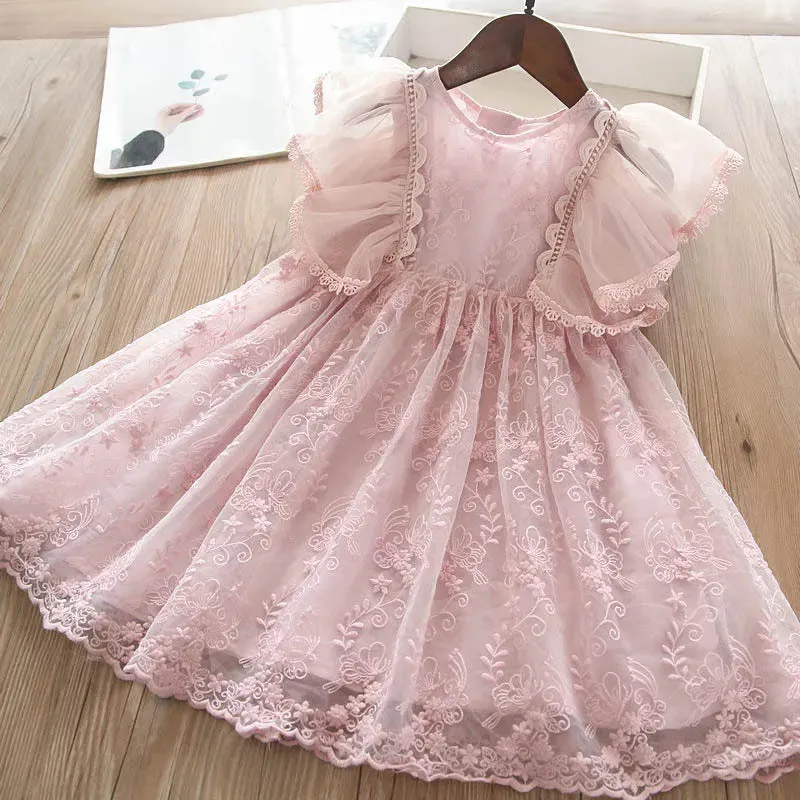 Baby Girls White Tulle Birthday Princess Dress