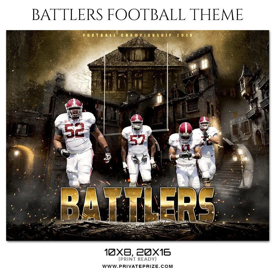 Battlers - Football Themed Sports Photography Template