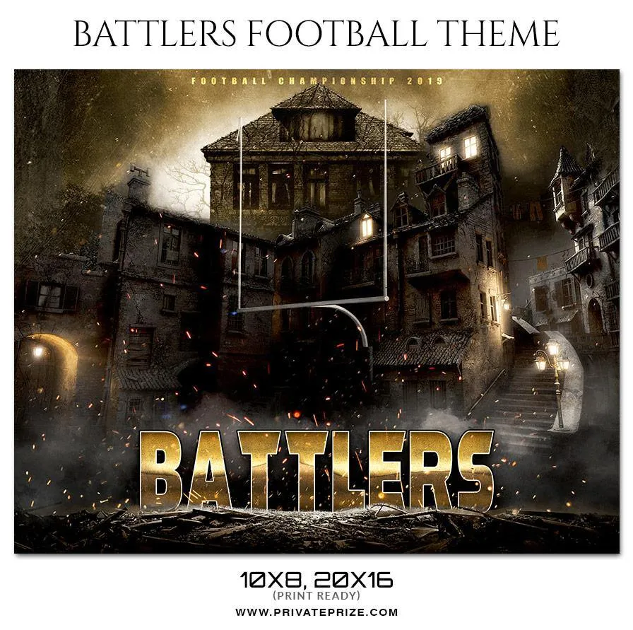 Battlers - Football Themed Sports Photography Template