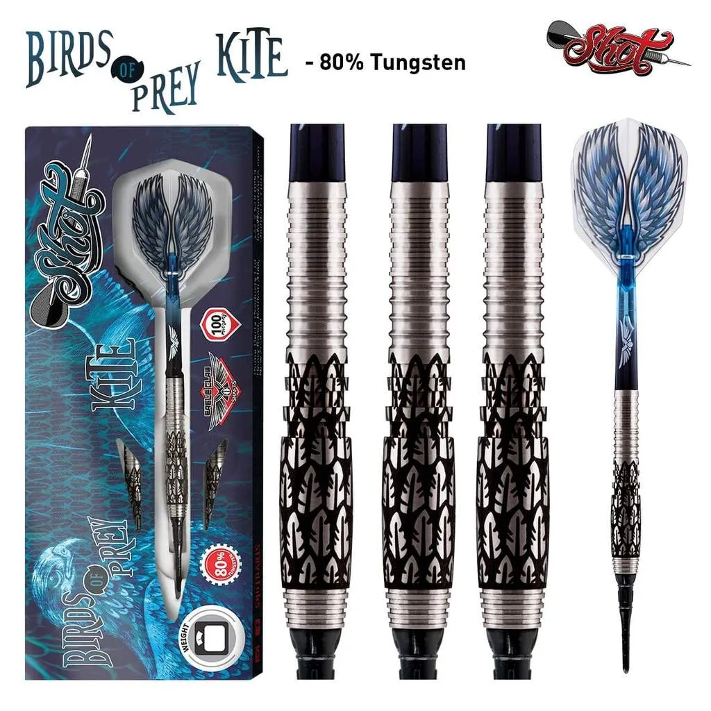 BIRDS OF PREY KITE SOFT TIP DART SET