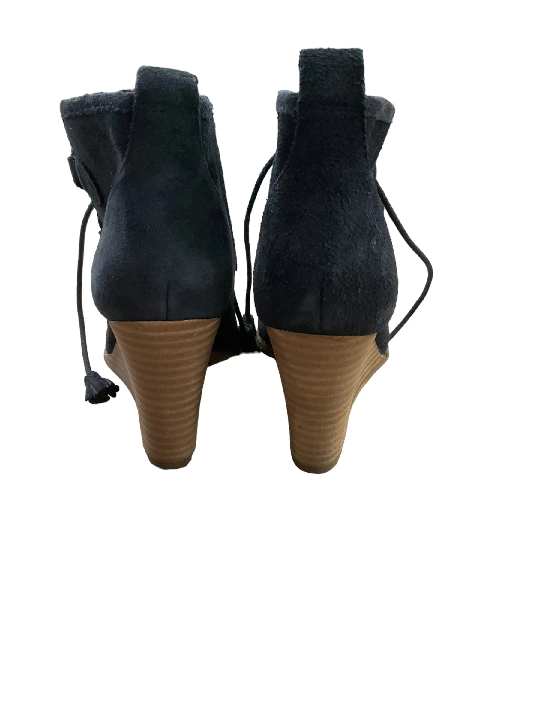 Black Boots Ankle Heels Lucky Brand, Size 6