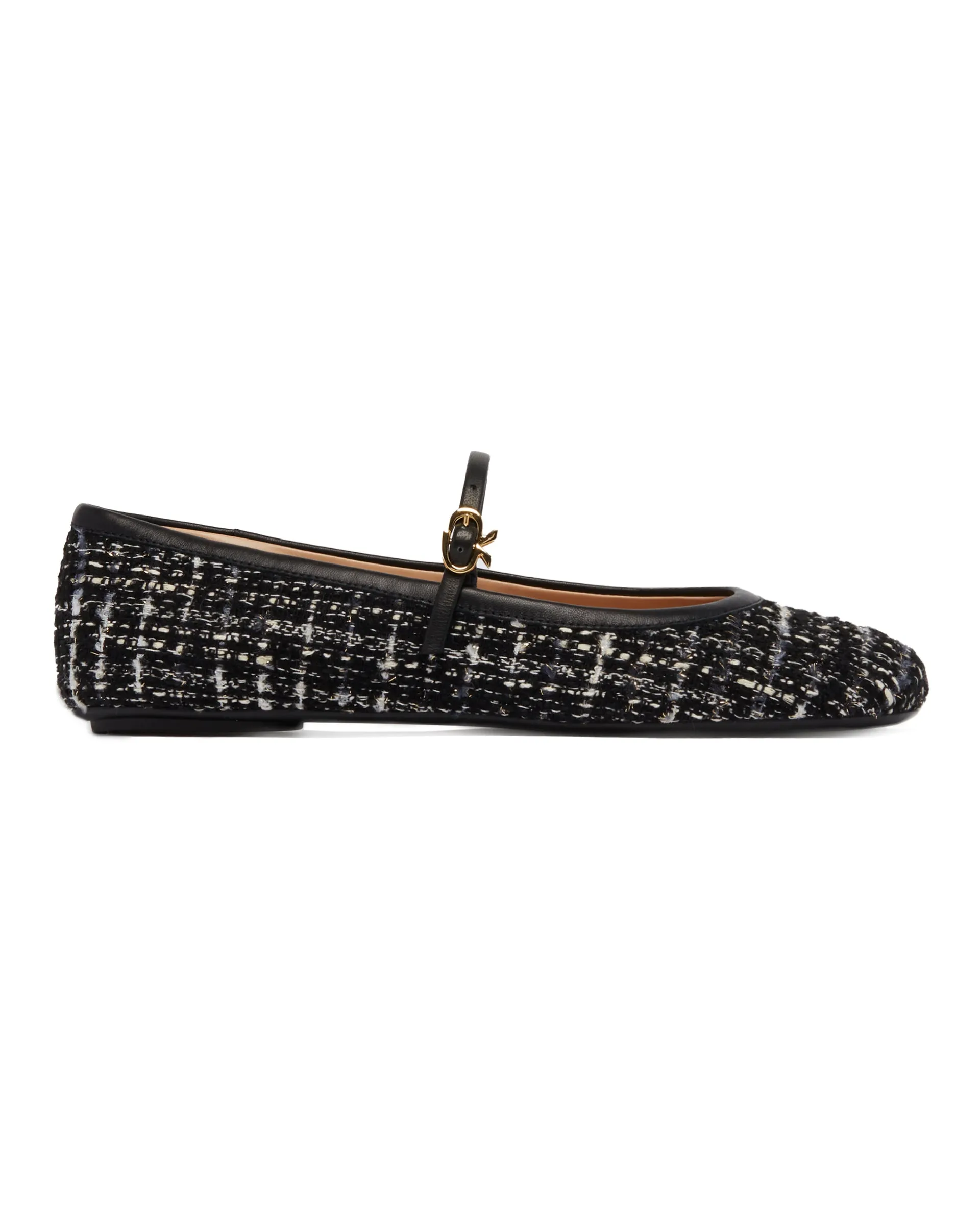 Black Carla Boucle Flats