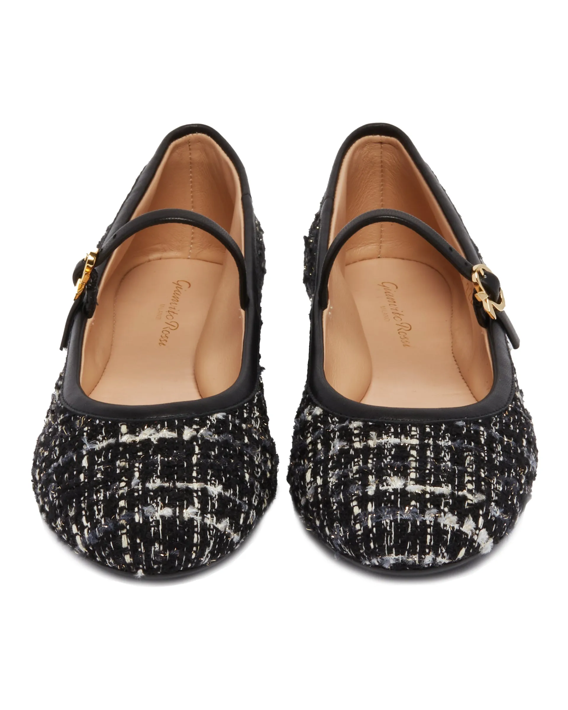 Black Carla Boucle Flats