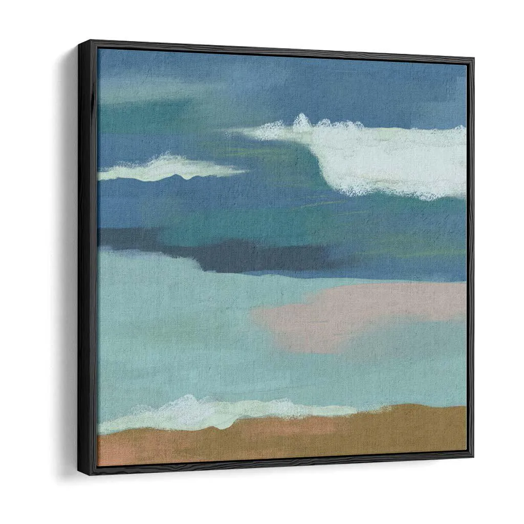 Blue Skies Over The Sea Canvas Art