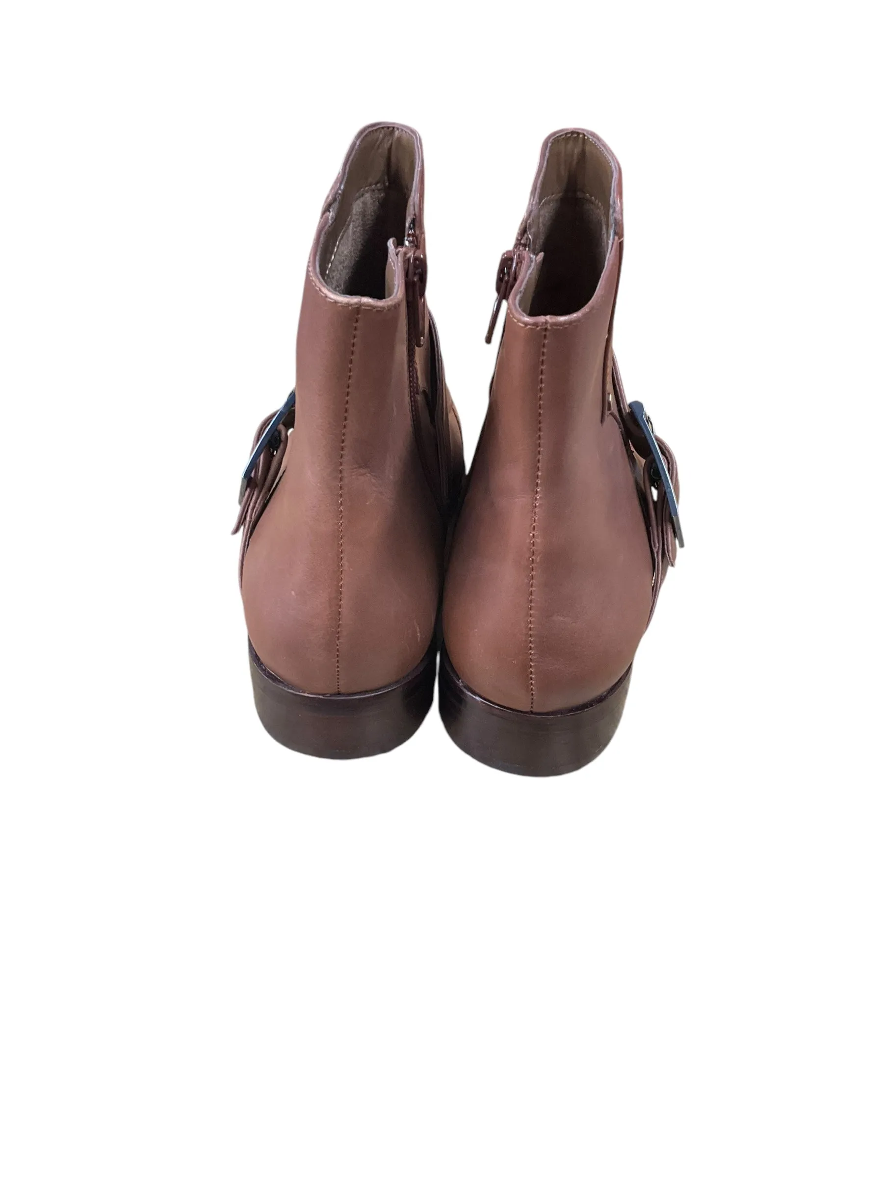 Boots Ankle Flats By Aerosoles In Brown, Size: 8