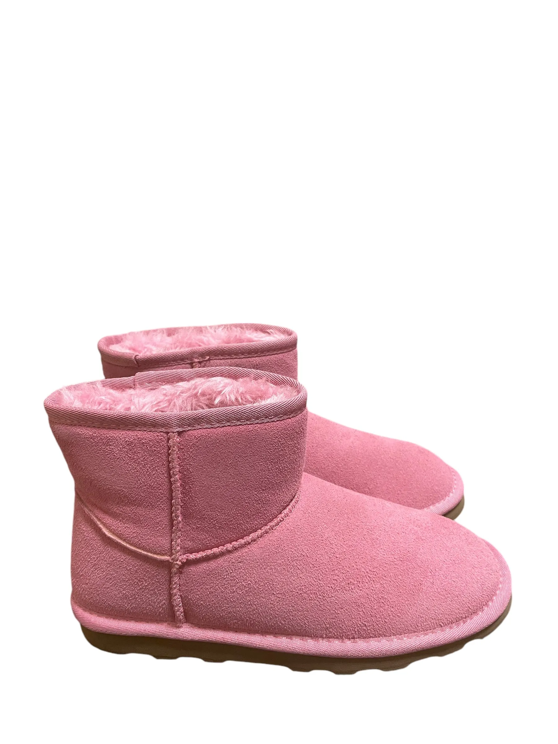 Boots Ankle Flats By Time And Tru In Pink, Size: 7