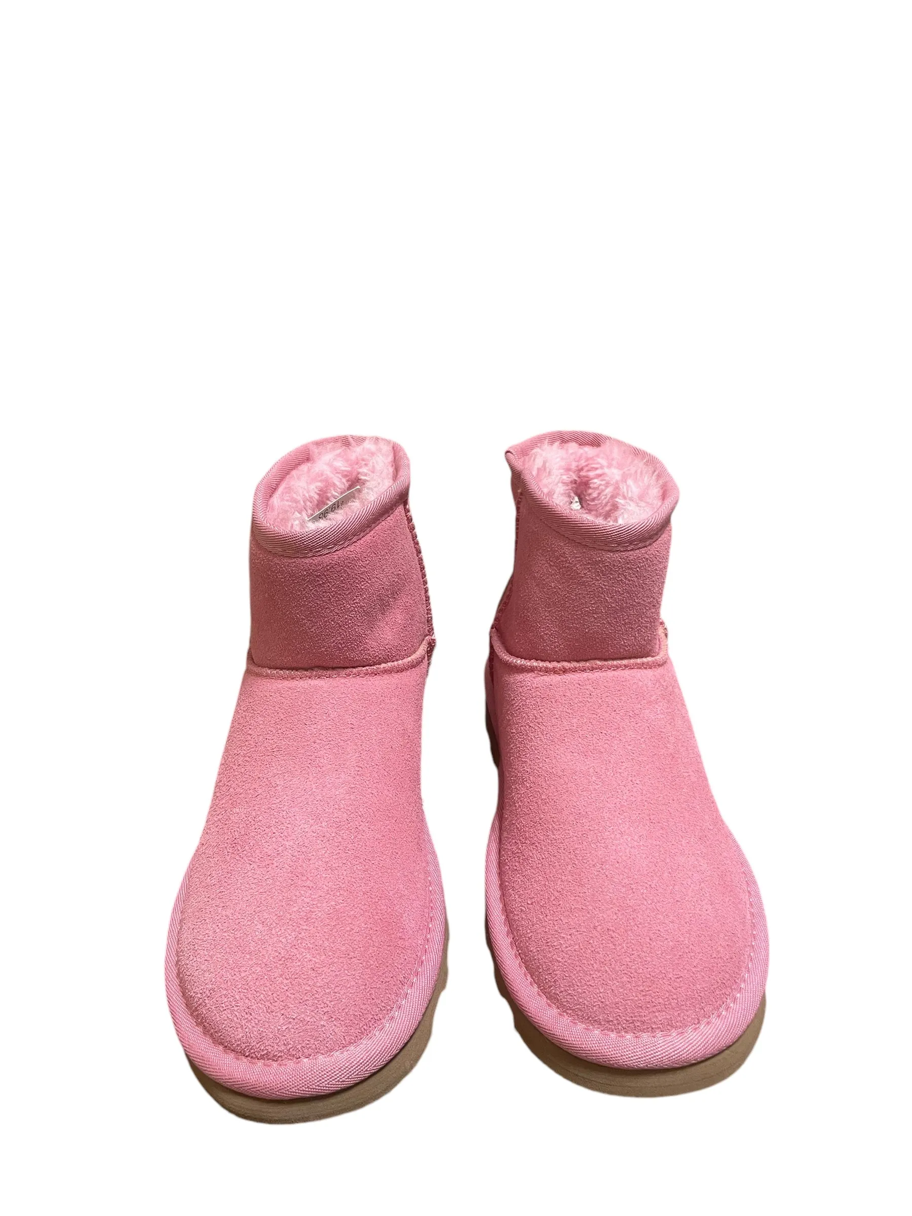 Boots Ankle Flats By Time And Tru In Pink, Size: 7