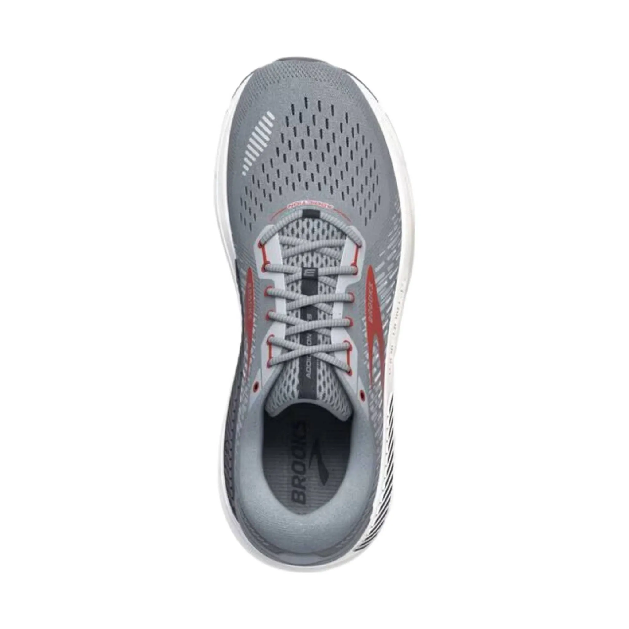 Brooks Men's Addiction GTS 15 Running Shoes - Grey/Ebony/Chili Oil