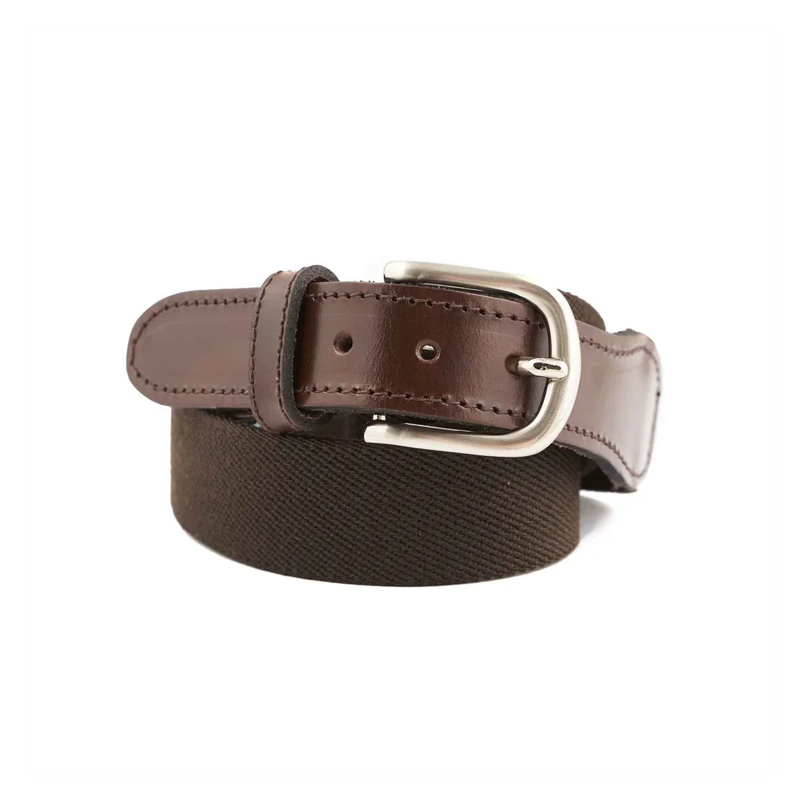 Brown Canvas Webbing Belt