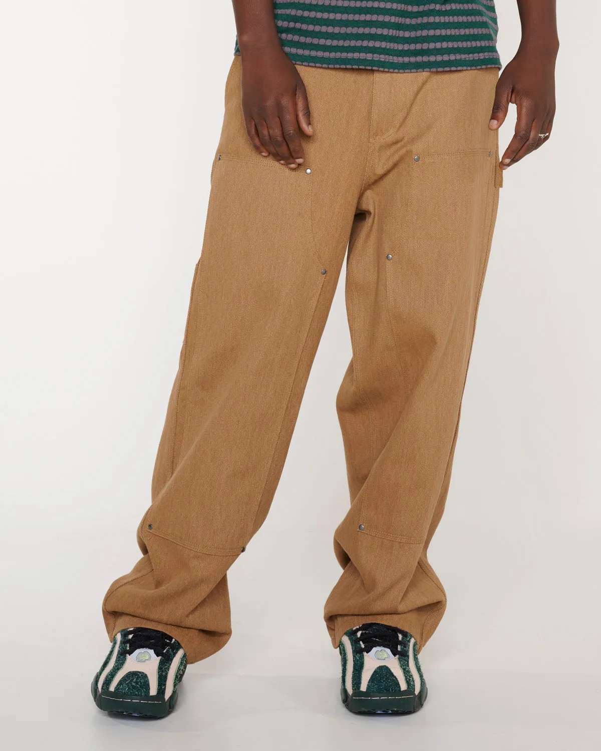 Bull Denim Double Knee Utility Pant - Brown