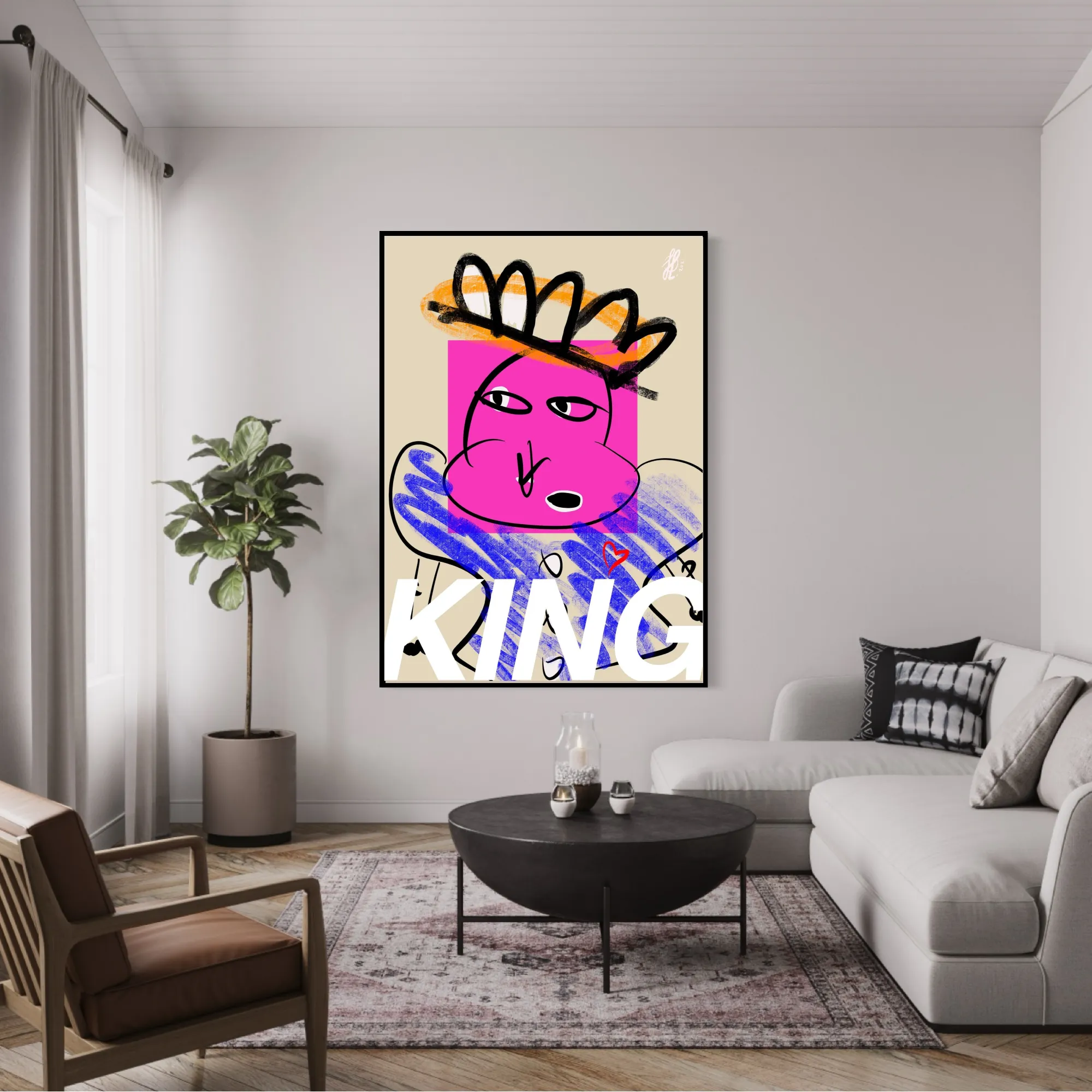 Canvas Print: "King"