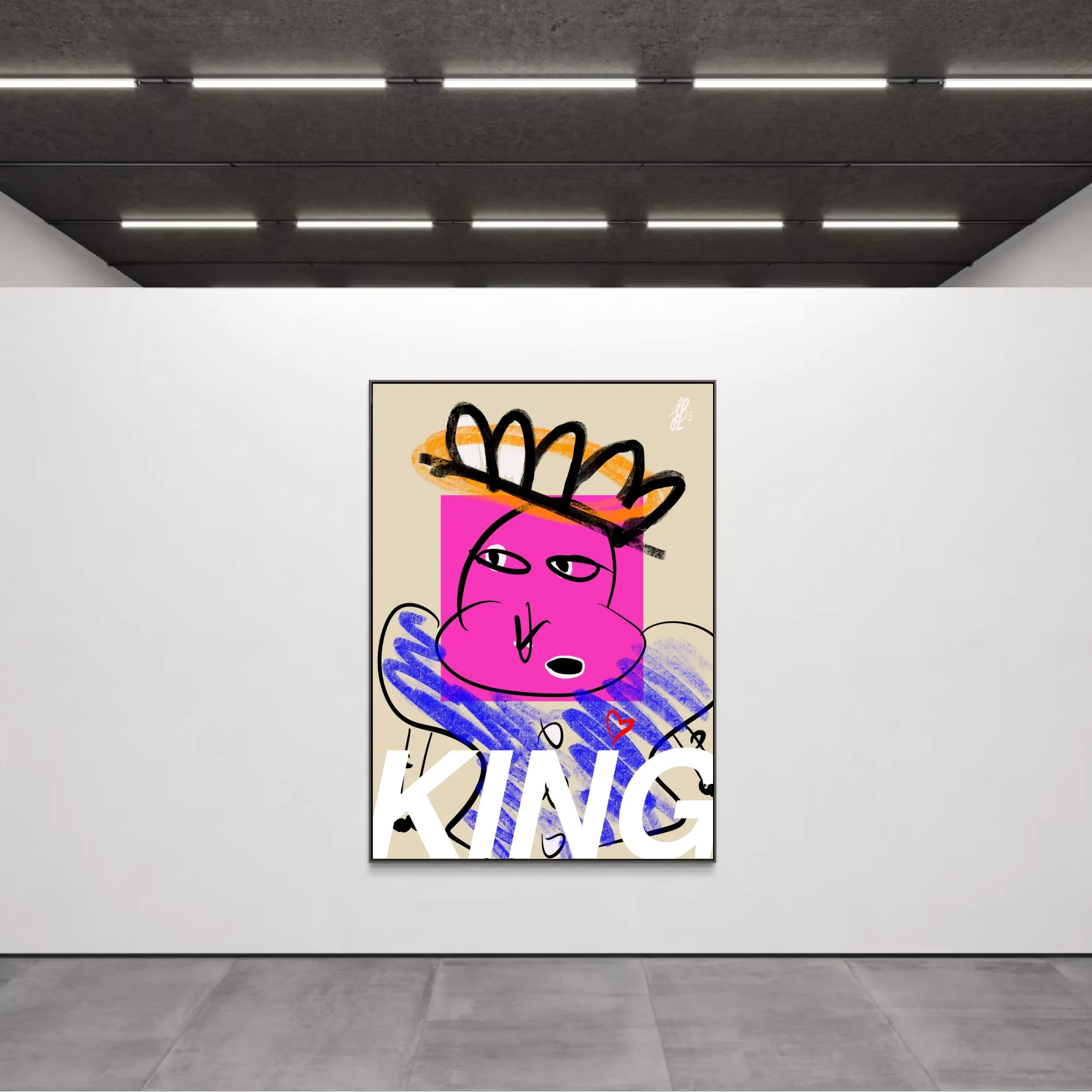 Canvas Print: "King"