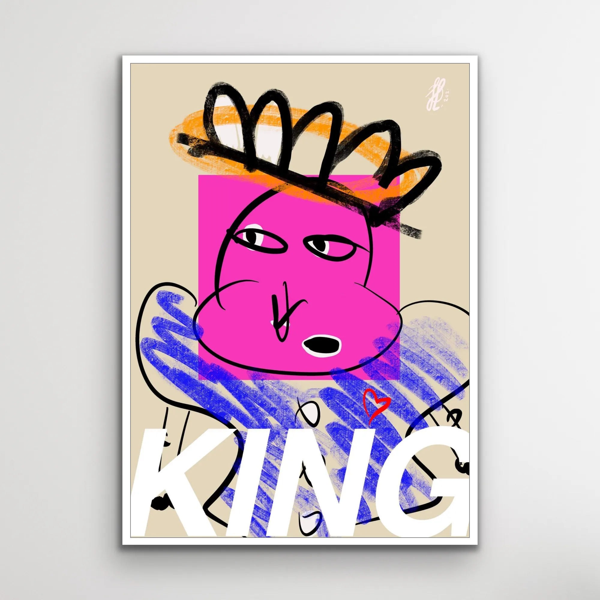 Canvas Print: "King"