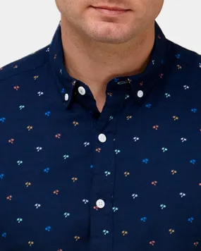 Casual Palm Print Shirt