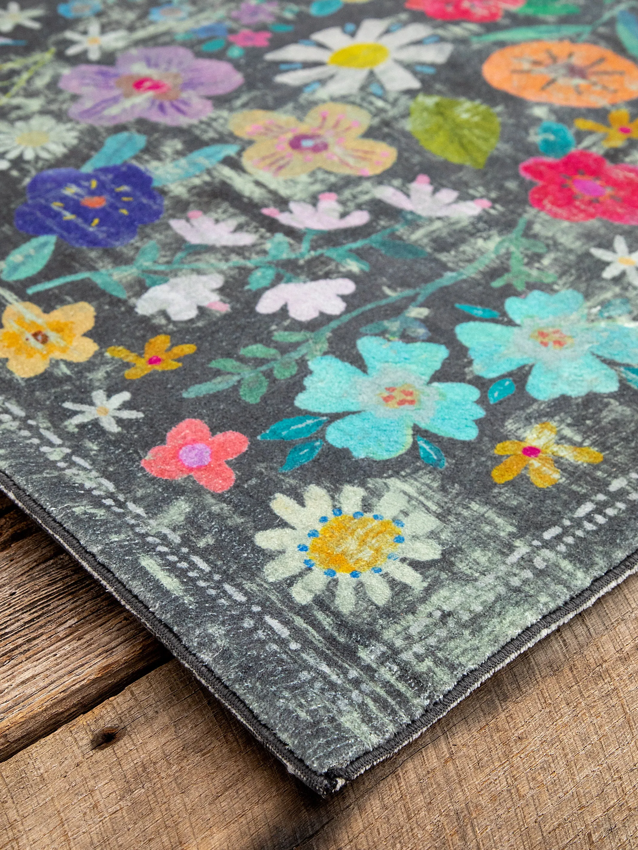 Chenille Rug, 2' x 8' - Wildflower