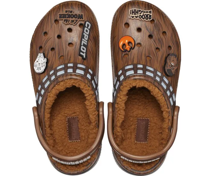 Crocs Adult Unisex Star Wars Chewbacca Classic Lined Clog - Espresso