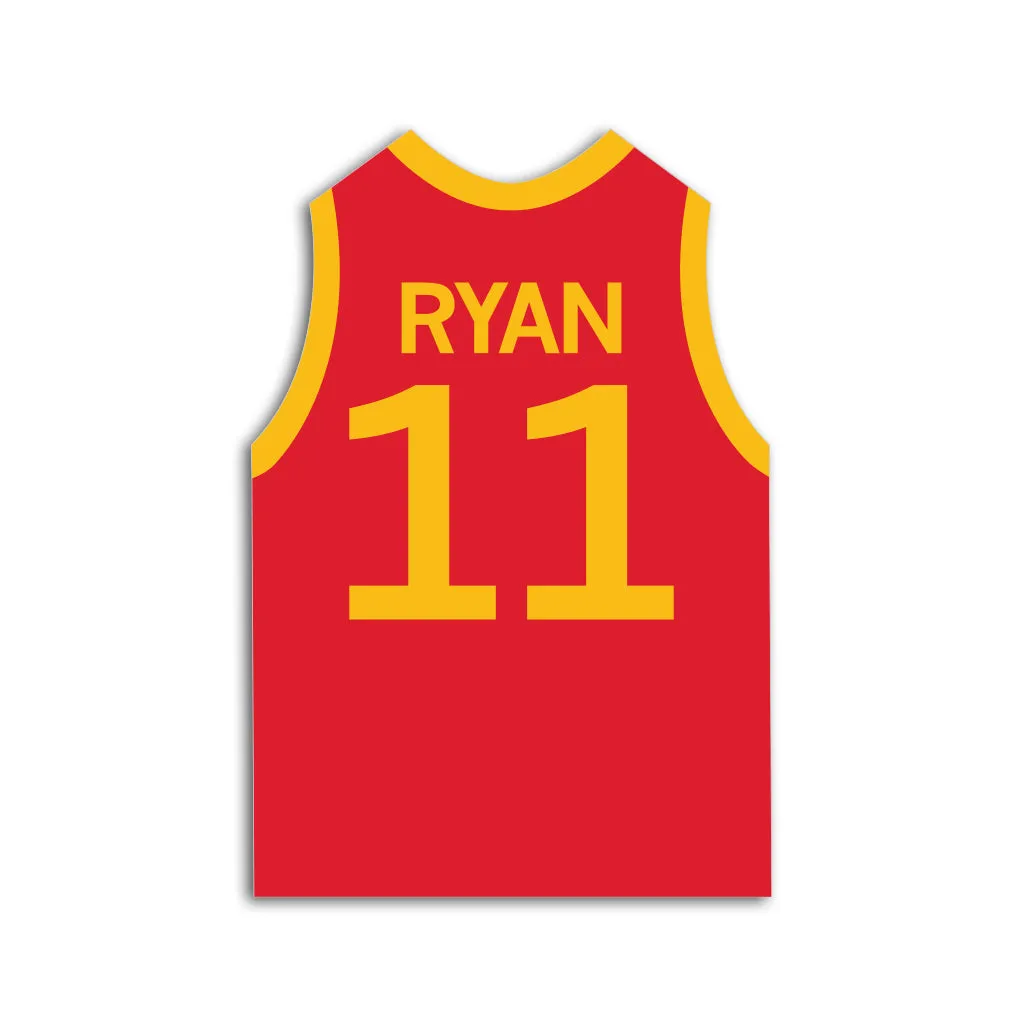 Emily Ryan 11 Jersey Die-Cut Sticker