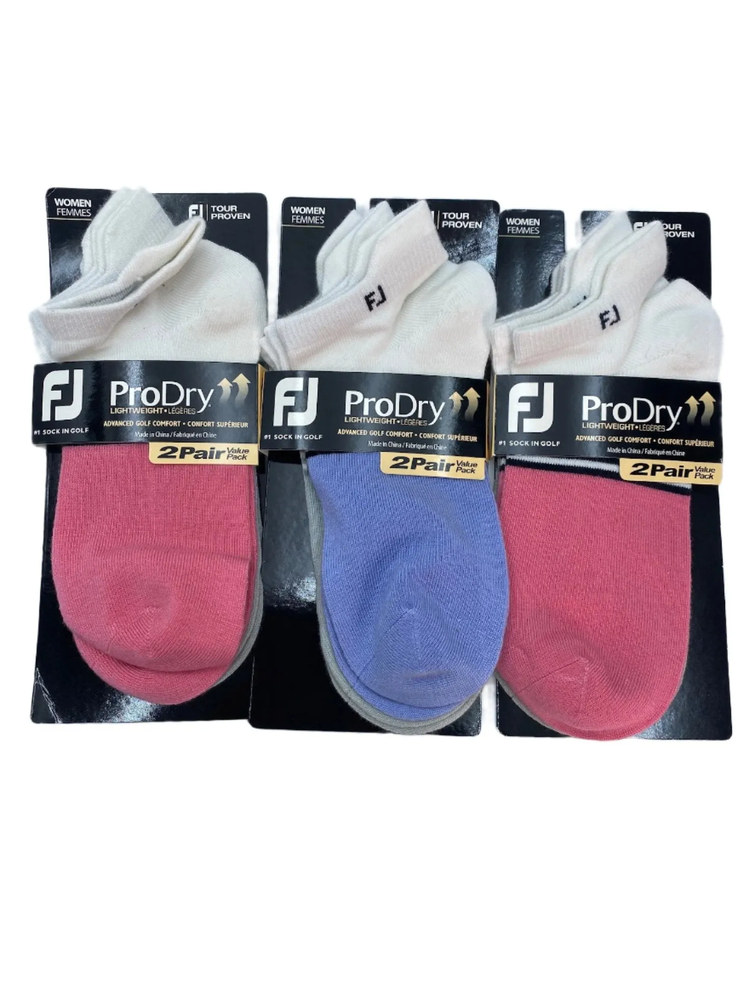 FootJoy Women's Roll Tab Golf Socks - 2 Pack.  Moisture wicking for drier feet.