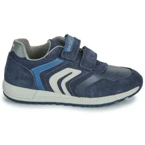 Geox Alben Boys Velcro Shoe Navy/White Dk.gray