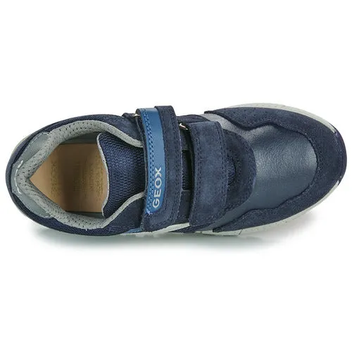 Geox Alben Boys Velcro Shoe Navy/White Dk.gray