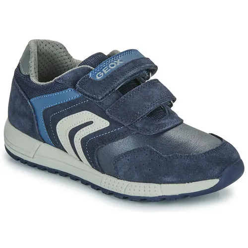 Geox Alben Boys Velcro Shoe Navy/White Dk.gray