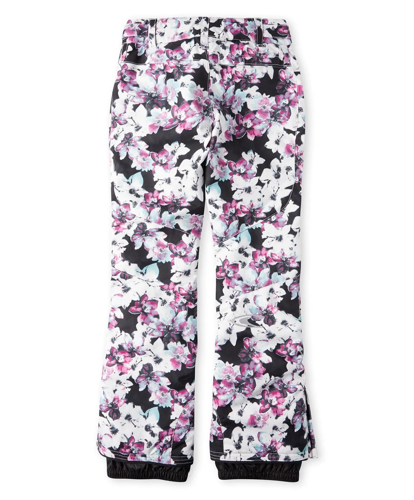 Girl's Charm Aop Snow Pants - Blue Ice Flower