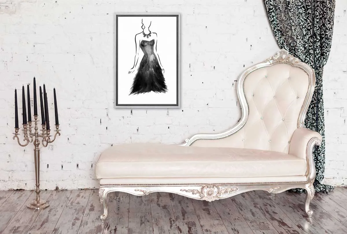 Glamorous Dress | Fashion Wall Art Print