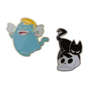 Good & Evil Cat Pin 2-Pack