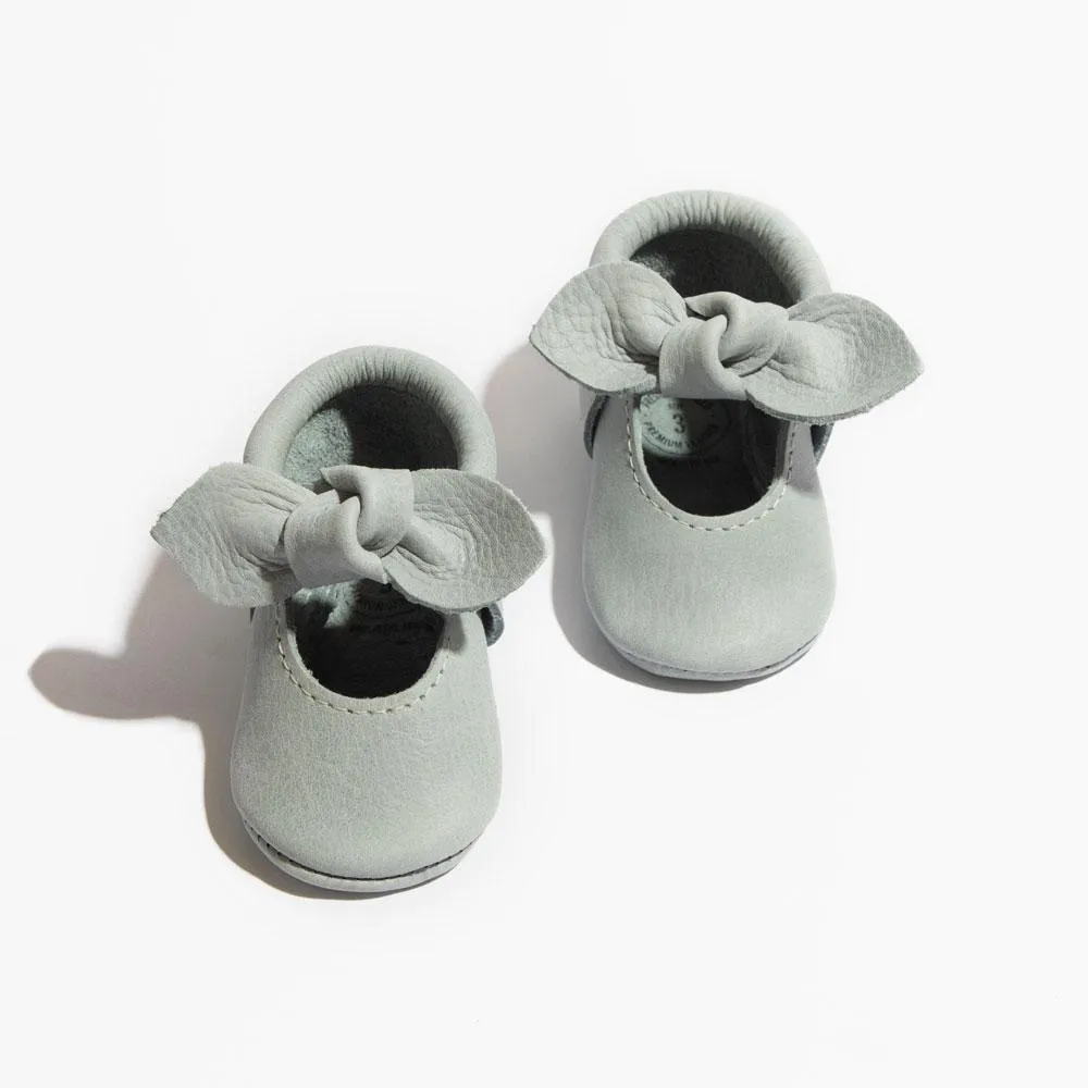 Greatest Snow on Earth Knotted Bow Baby Shoe