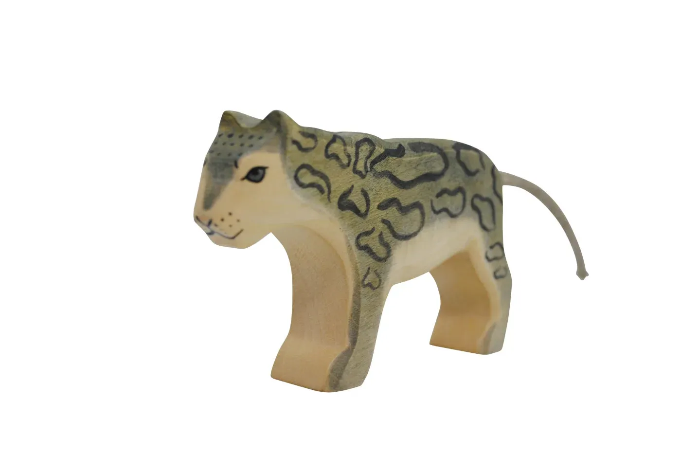 Handmade Holzwald Snow Leopard