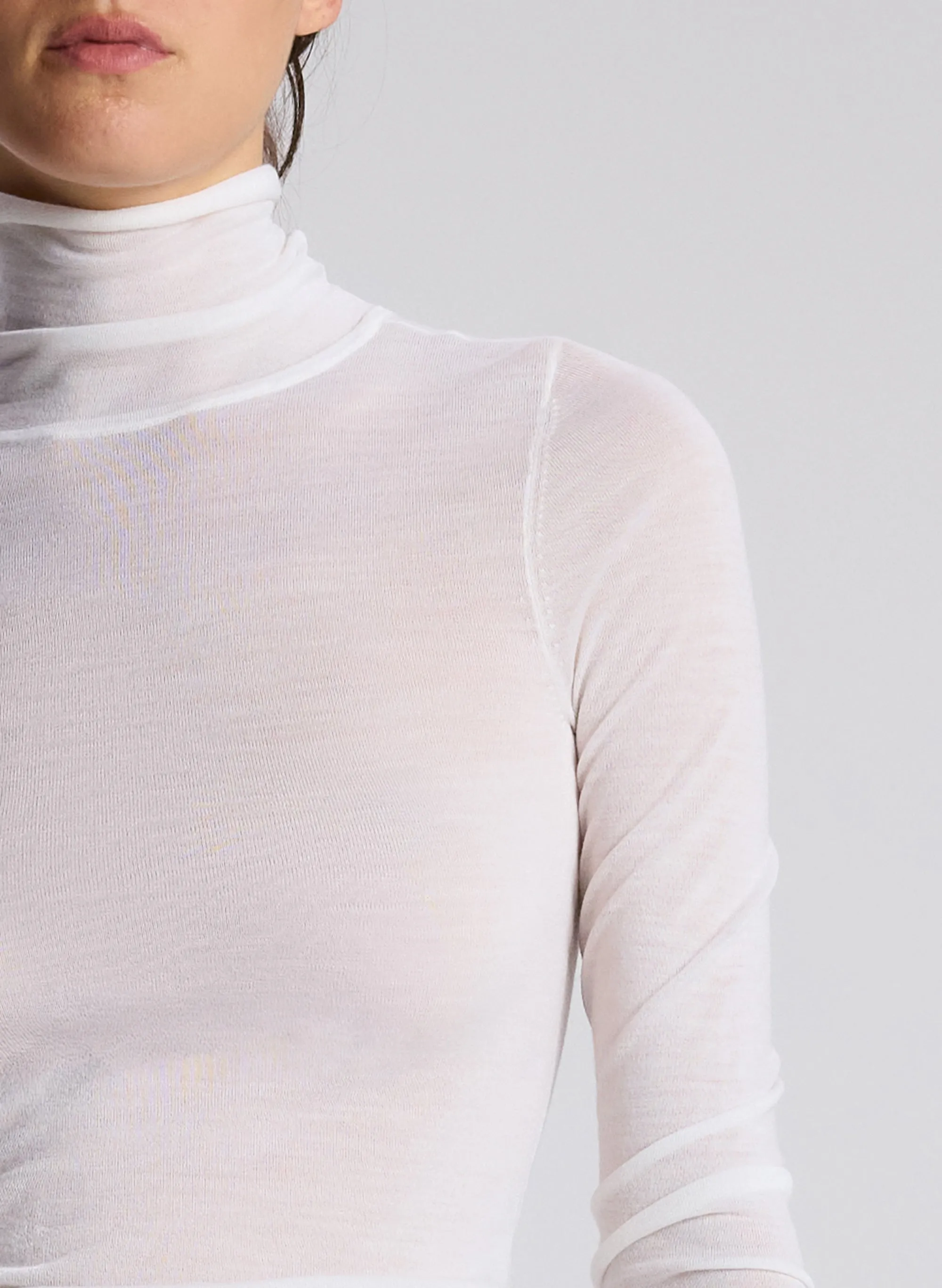 Hayes Fine Merino Turtleneck Top