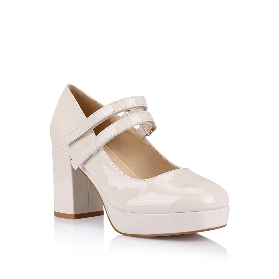 Hella Mary-Jane Platforms - Bone Patent