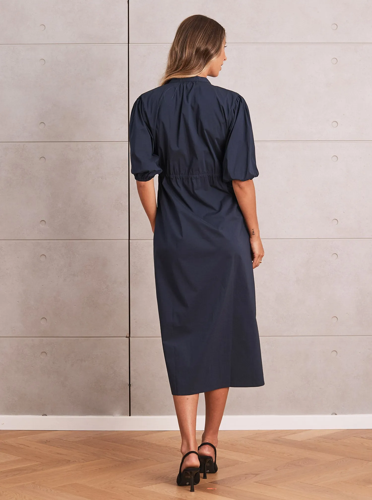 Joanna Maternity & Nursing Navy Dress