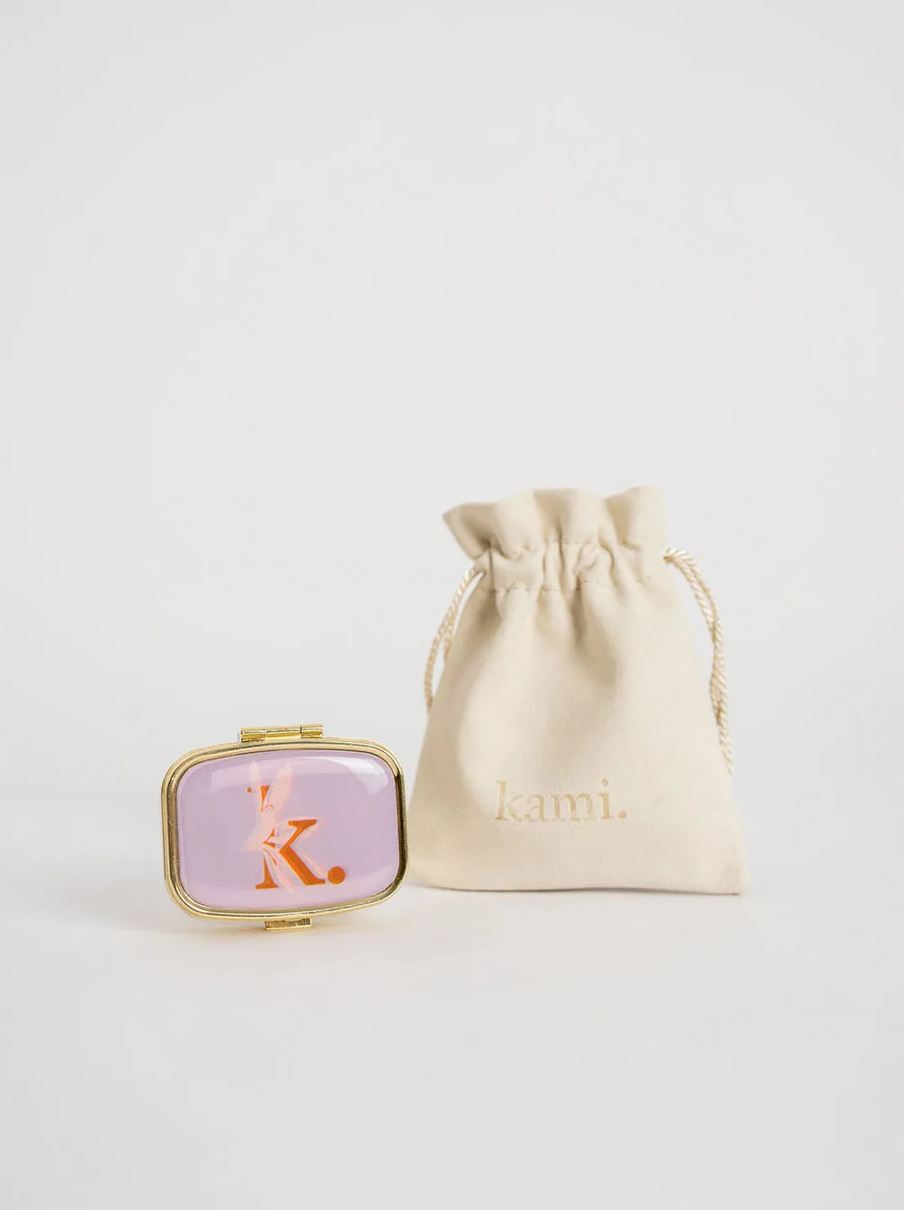 KAMI. SIGNATURE PIN BOX ACCESORIES PURPLE GOLD